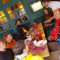 Dinner in Fontainebleau on the last night (Daniel O'Brien)