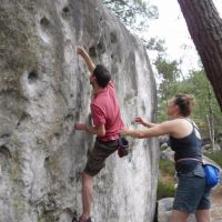 Mike on a Blue problem at L'Elephant (Nils Elgar)