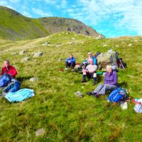 Team photo at Blind Tarn (Sue Harkness)