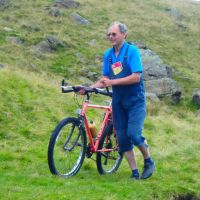 Lester's arrival at Levers Water (Dave Shotton)