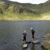 Mark and Michelle in Levers Water (Virginia Castick)