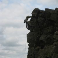 Dave Wylie on North Buttress Arete (Roger Dyke)