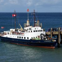 MS Oldenburg moored in the Landing Bay (Dave Wylie)