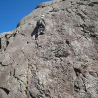 Dave at the point where you realise there isn't much gear on this slab (Roger Dyke)