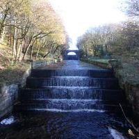 Fine Victorian civil engineering - Yarrow Reservoir overflow channel (Dave Shotton)