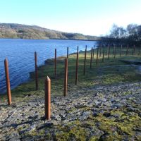 An Antony Gormley art installation? No, an anti-debris barricade protecting Upper Rivington Reservoir overflow (Dave Shotton)