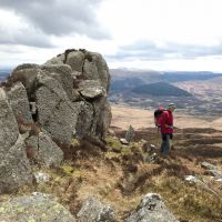 Rob on the approach to Daear Dhu Moel Siabod (Emily Pitts)