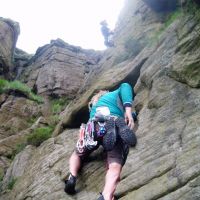 Duncan chases Phil up Long Climb, (Colin Maddison)