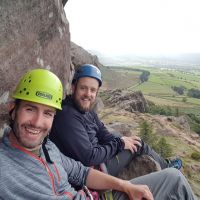 Pedestal selfie. Pedestal Route. (Rory Marsden)