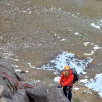 Andy P on the final section of Pygmy Ridge (Mod) (Andy Stratford)