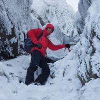 Jared at the entrance to Hidden Gully (Andy Stratford)