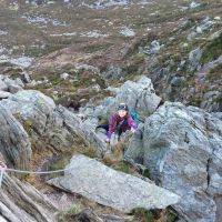 Phoebe Marsden - Alpine Style on Bastow Buttress, Tryfan (Andy Stratford)