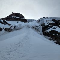 The ramp (AD) on Iliniza Sur 5264 climbed by Andy and Steve friday 28th (Andy Stratford)