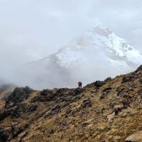 Iliniza Sur from part way up Iliniza Norte on thurs 27th (Steve Graham)