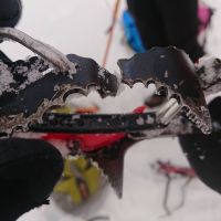 Craigs broken crampon (Gareth Williams)