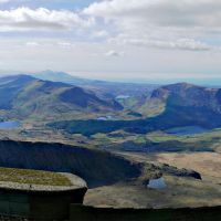 Hafod Eryri and the view South from Yr Wyddfa (Dave Wylie)