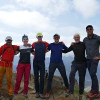 KMC Blà Bheinn summit team (Dave Wylie)