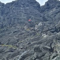 Colin on Central Buttress (Gareth Williams)