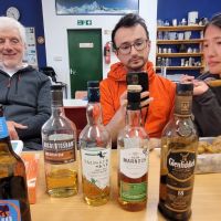 Working meet refreshments - Dave, Phil and Elaine contemplate (Natalie Lacroix)