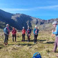 Attempting to cross the Idwal Glacier (Andy Stratford)