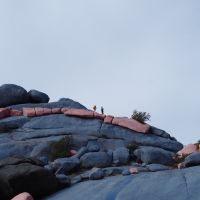 Andy and Emma on the pink traverse!