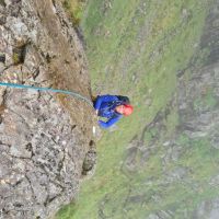 Mich on Amphitheatre Buttress