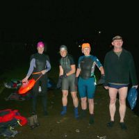 Nocturnal wild swimmers all kitted up