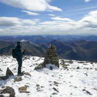 Looking West from cairns on Ben Nevis (Dave Wylie)