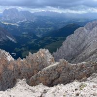 Sass Rigais descent (Mark Pilling)