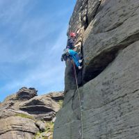 Will Fitxmaurice laybacks on Layback Crack (Andy Stratford)