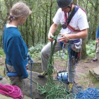 Mark's brand-new super-tangle rope (Roger Dyke)